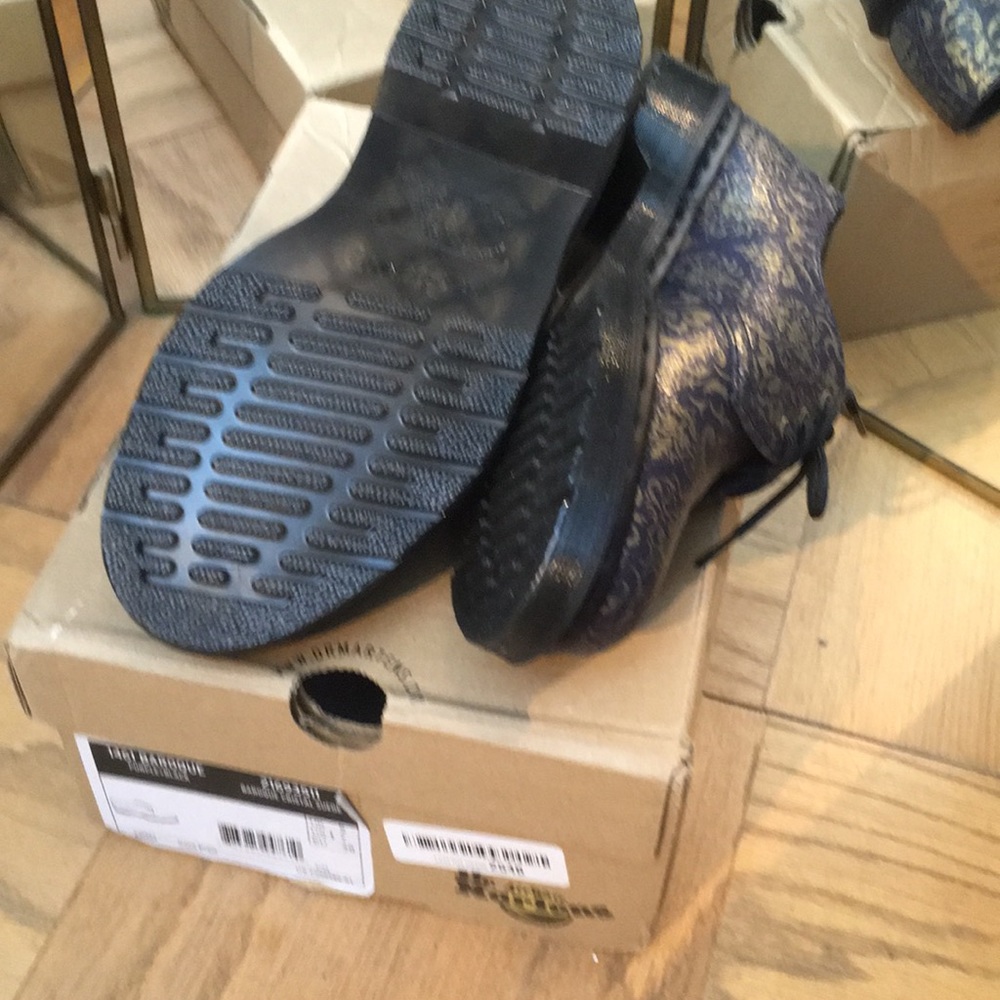Dr. Martens 1461 Baroque Oxfords, dark purple/gold - Picture 2 of 4